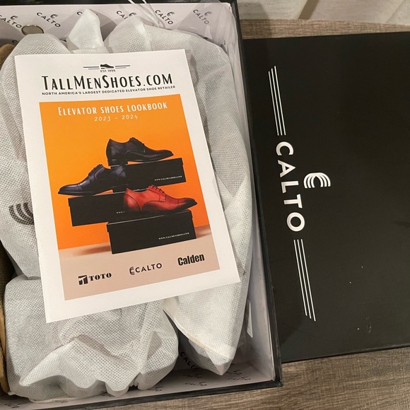 CALTO Men's Invisible Height Increasing Elevator Shoes - Premium Leather - Picture 14 of 14